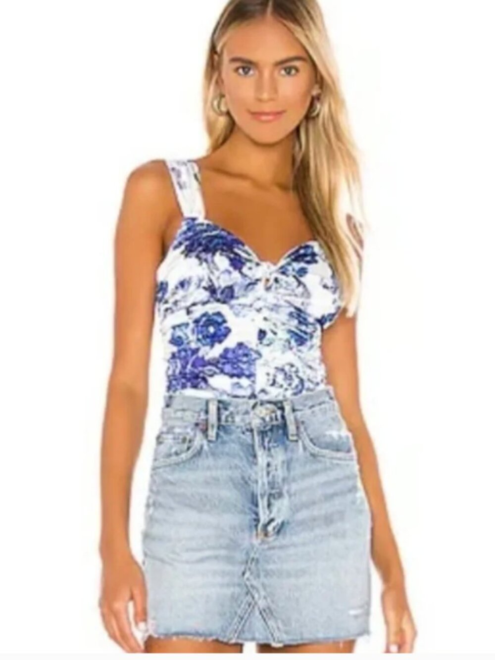 For Love and Lemons Hyacinth Tank Top M